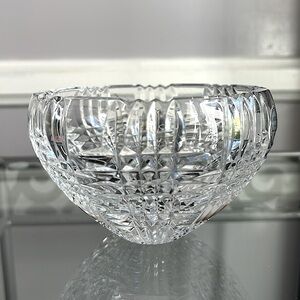 Vintage MCM Astral cut crystal small bowl full lead hand made crystal Korea